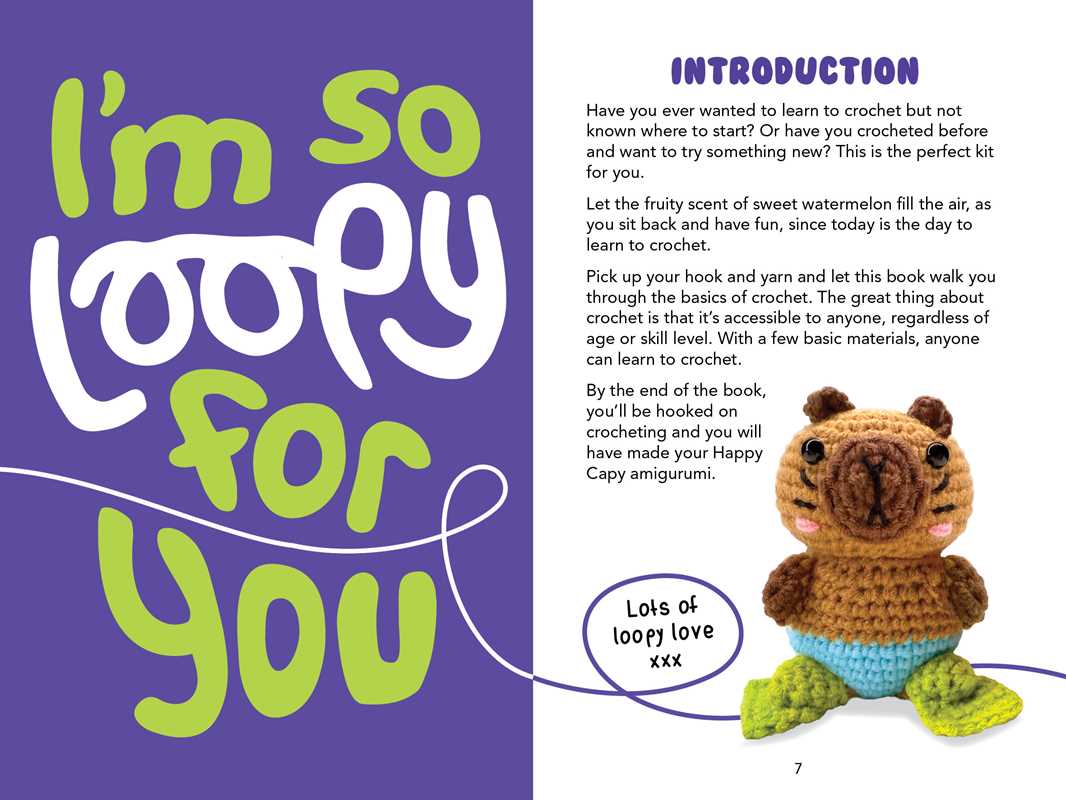 Happy Capy: Crochet Book & Kit by