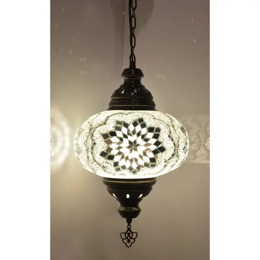 10" PRESSED MOSAIC SHADE PENDANT LIGHT