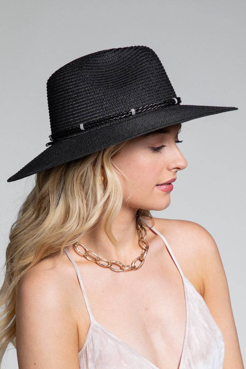 Braided Double Band Panama Hat
