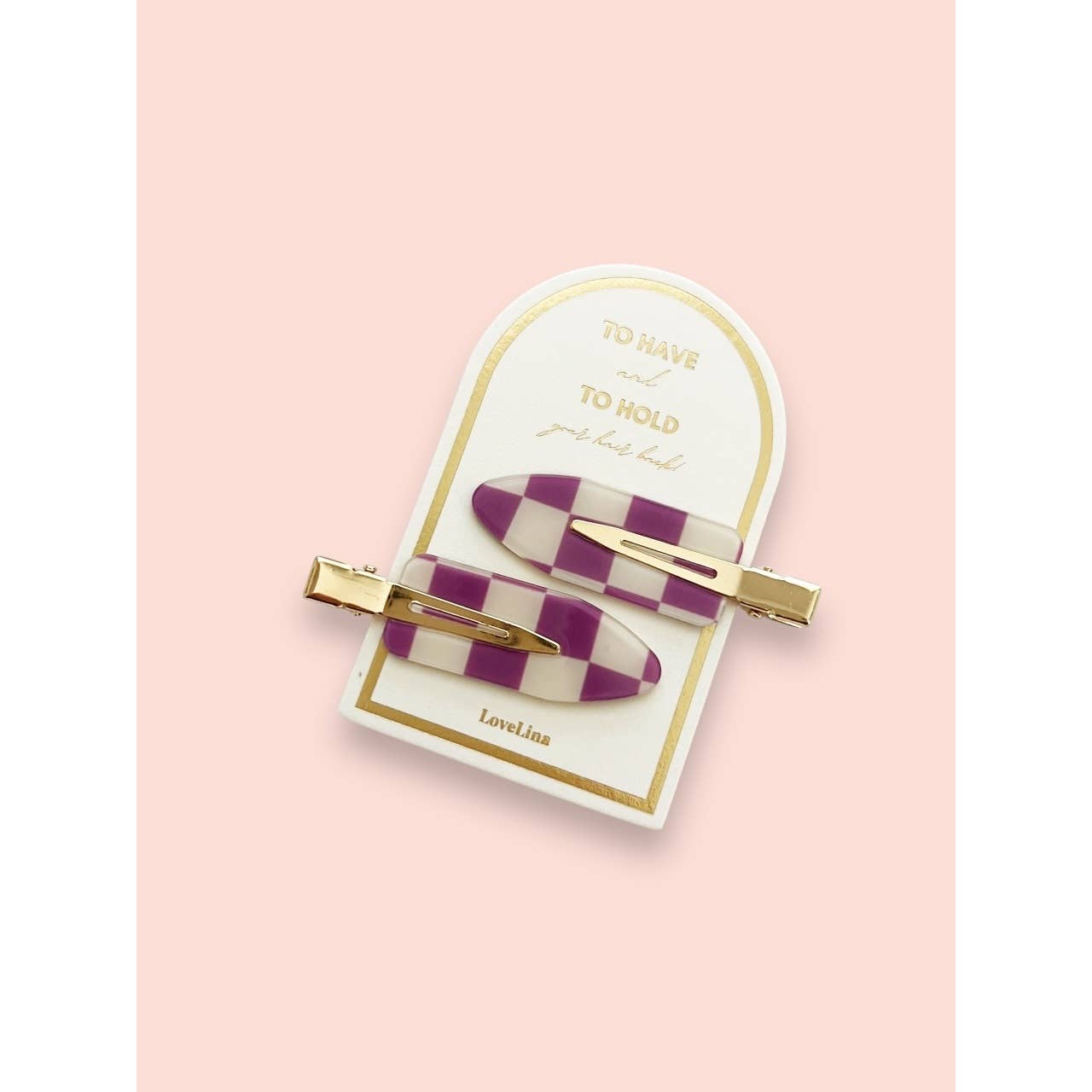 Crease Free Checkered Clips - DEBBIE CHECKERED