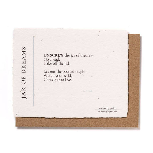 Jar of Dreams: Plantable Wildflower Card (Friend)