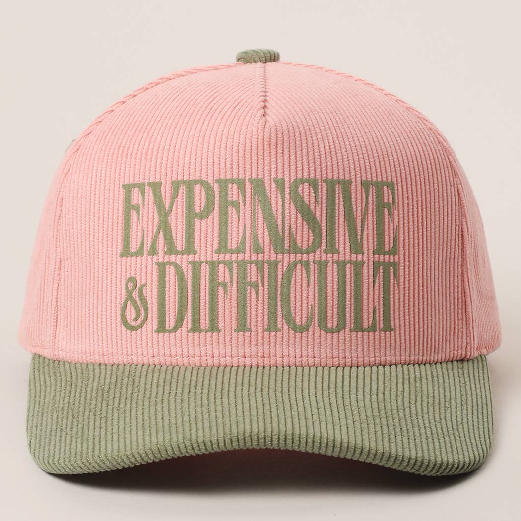 EXPENSIVE & DIFFICULT Corduroy Trucker Hat