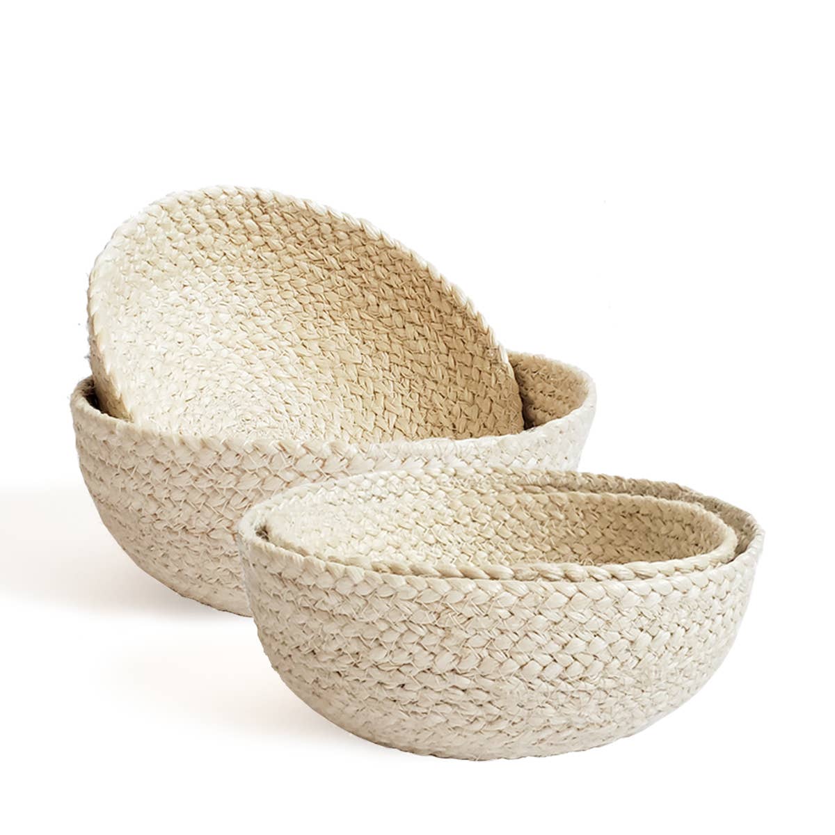 Handwoven Storage Basket • Kata Candy Bowl-White