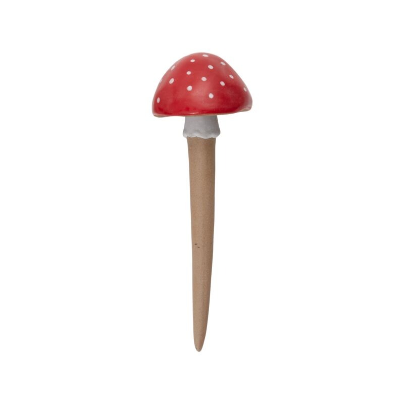Spore Plant Stick 2"x 6.5" - Red Mushroom