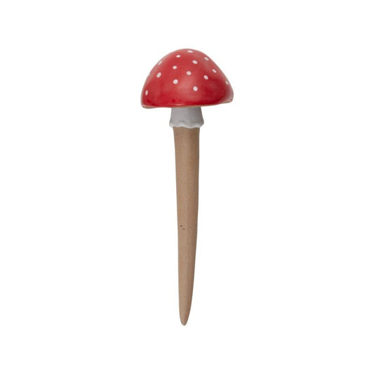 Spore Plant Stick 2"x 6.5" - Red Mushroom