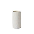 Checkerboard Vase  - Cream 4"x 8"