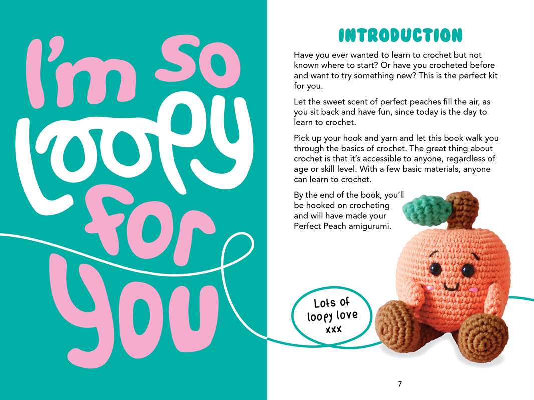 Perfect Peach: Crochet Book & Kit by