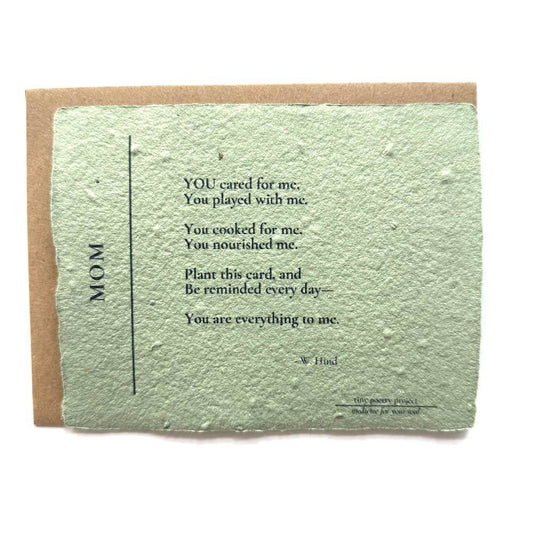 MOM: Plantable Herb Seeded Card