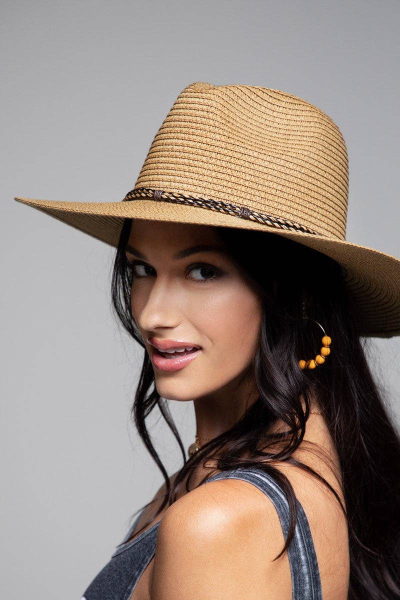 Braided Double Band Panama Hat