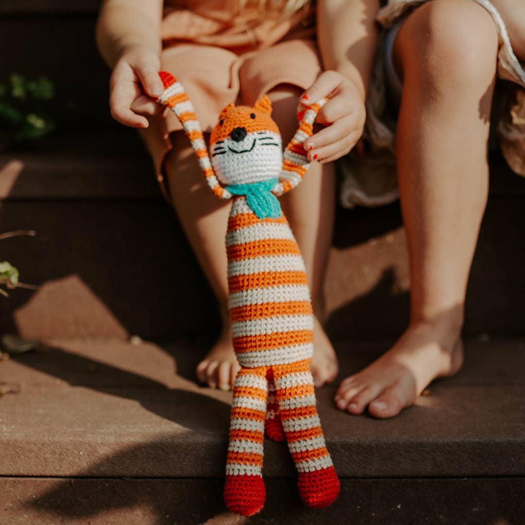 Fox Plush Toy – Handmade Organic Cotton Woodland Animal