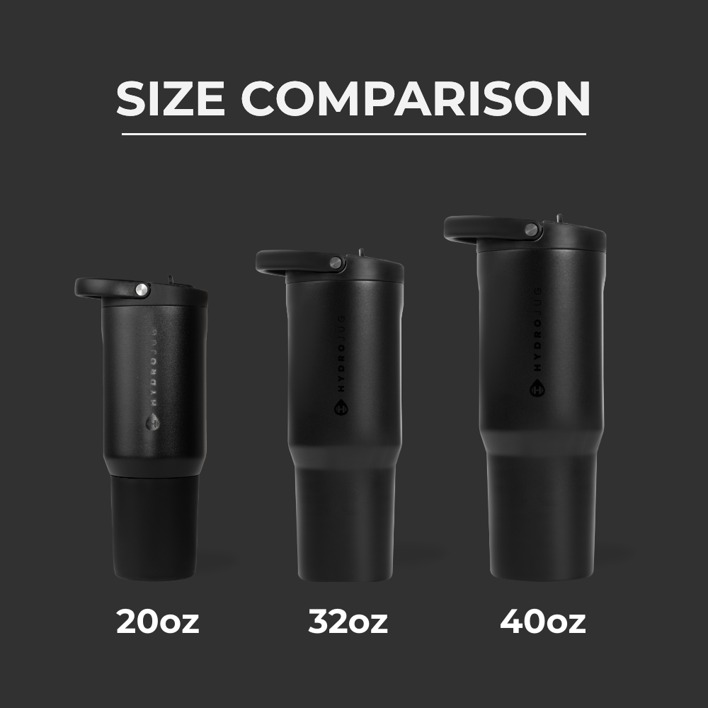 Black HydroJug 40 oz Sport Water Bottle