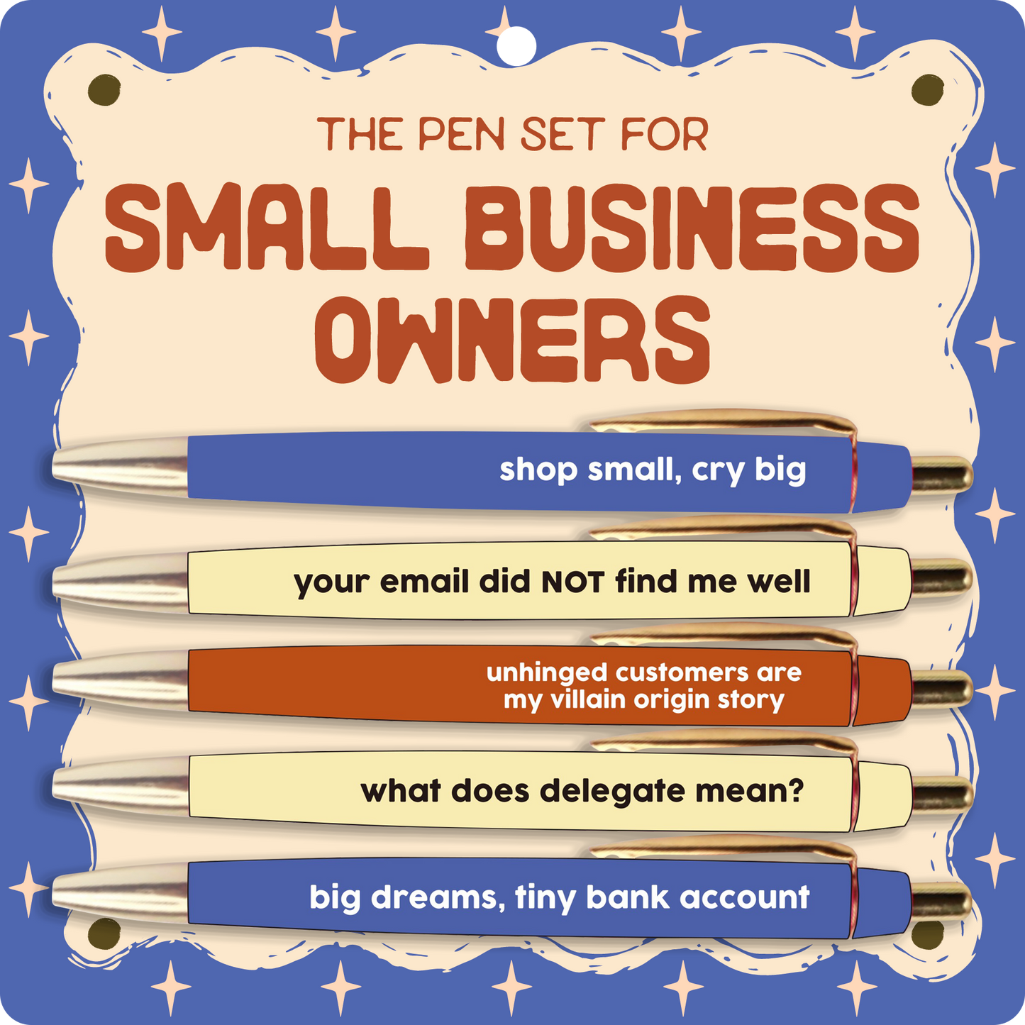 Small Business Owner Pen Set (funny gift, entrepreneur)