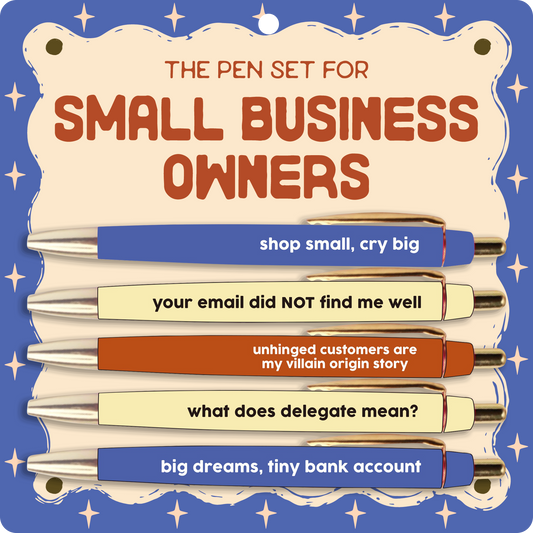 Small Business Owner Pen Set (funny gift, entrepreneur)