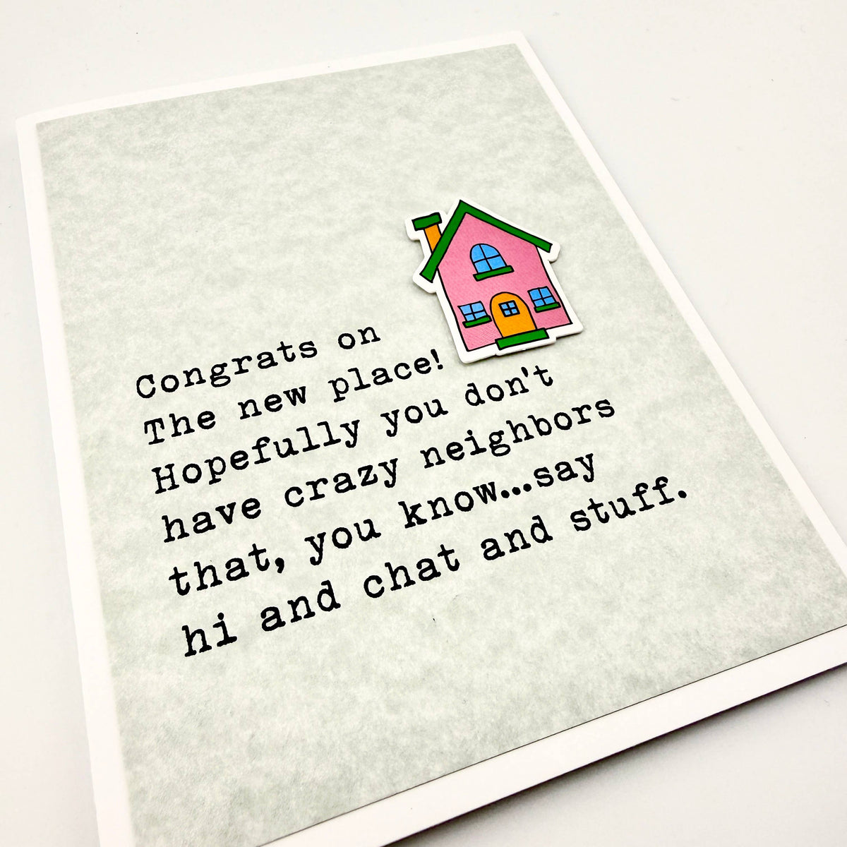 Neighbor Say Hi and Chat Housewarming card