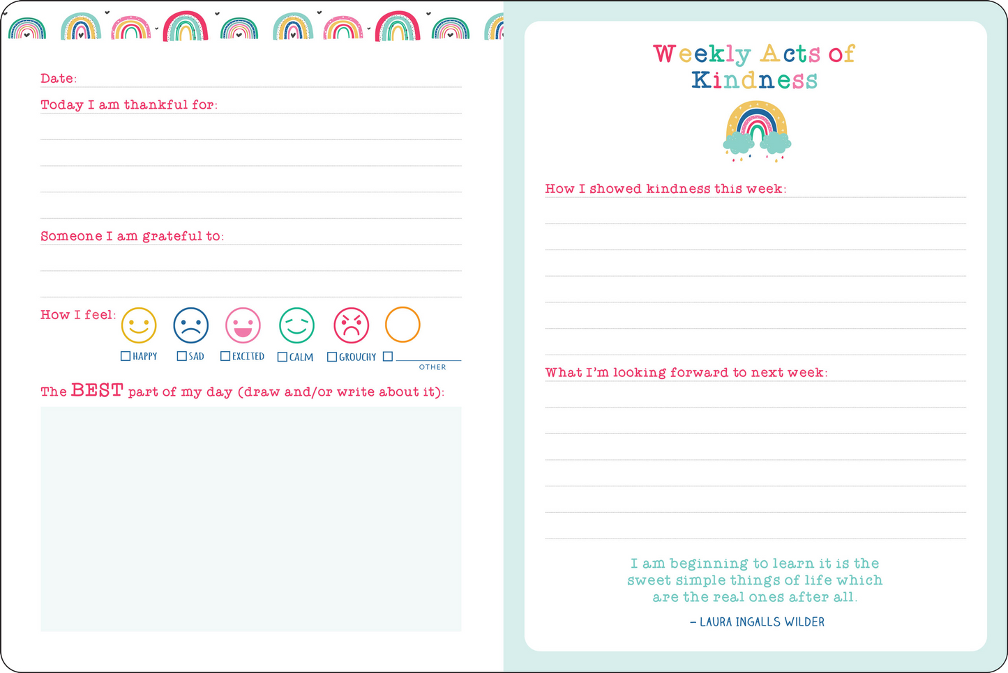 Kids’ Daily Gratitude Journal