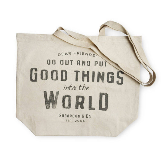 Go out and Put Good Things into the World est.2005 Canvas Promotote