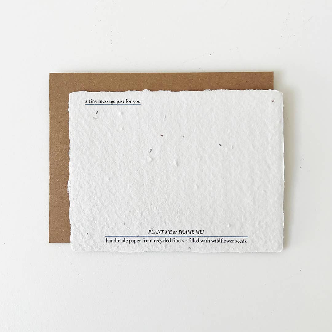 Leave the Shore Behind: Plantable Wildflower Card
