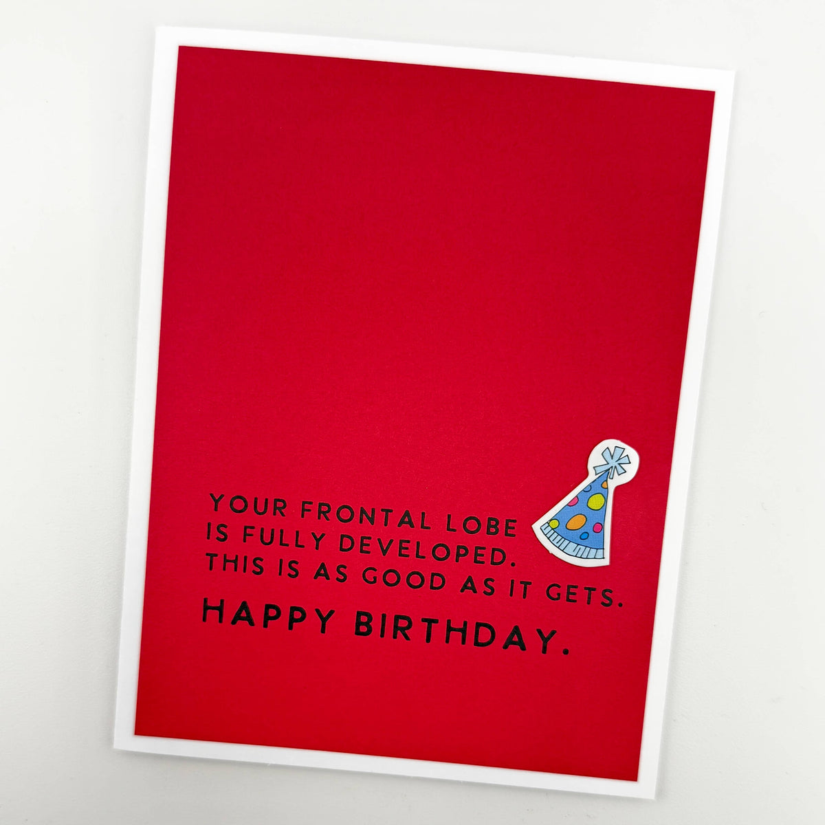 Frontal Lobe birthday card 