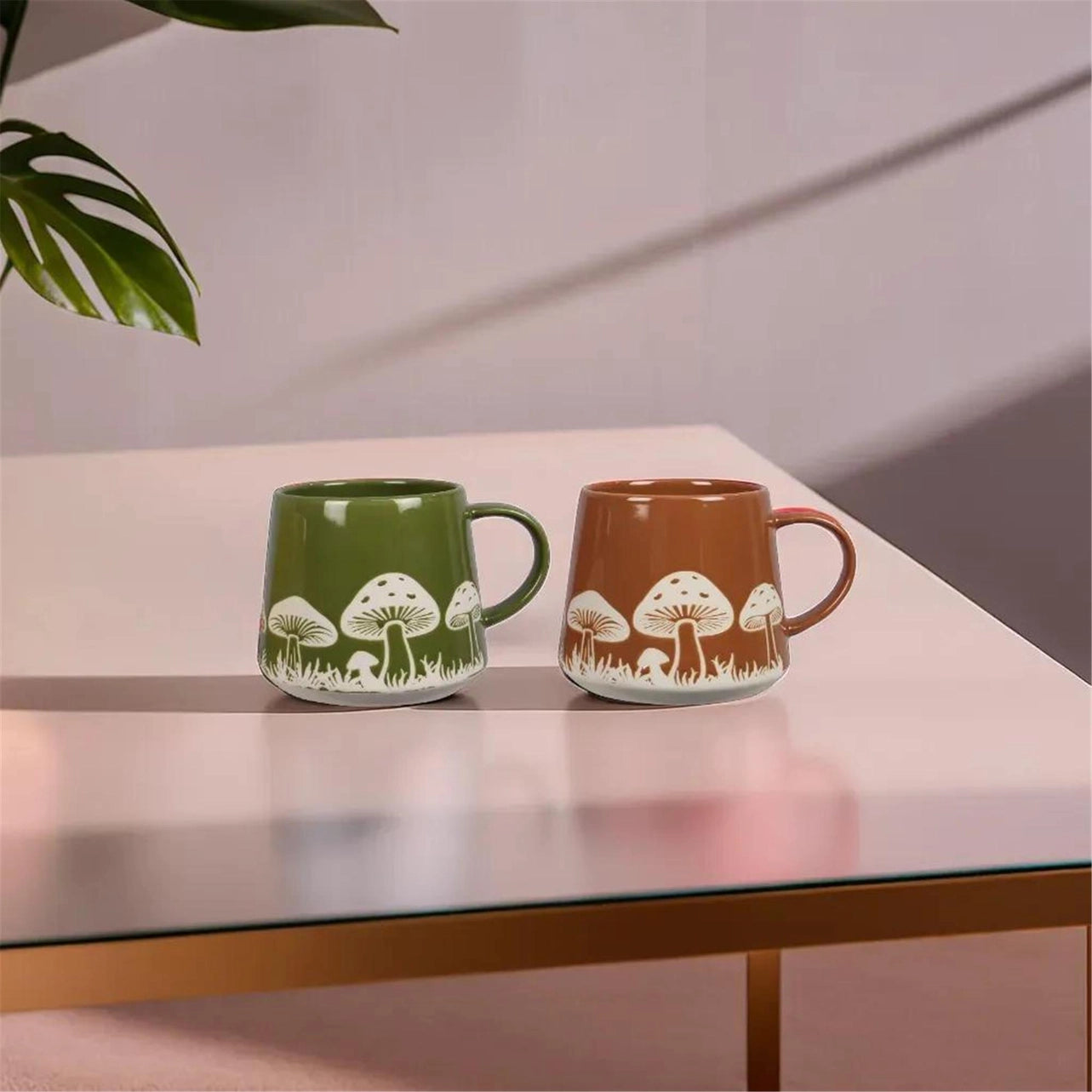 Stoneware Mushroom Designs 20Oz Mug