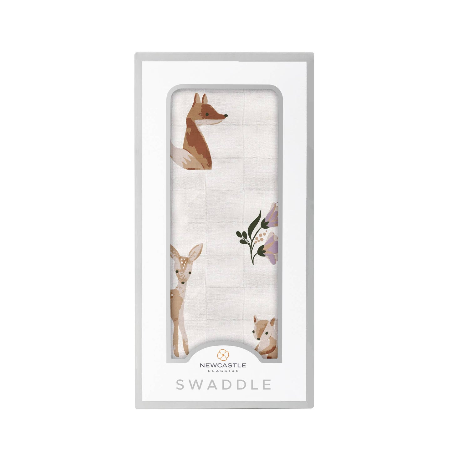 Sierra Fox and Deer Cotton Swaddle