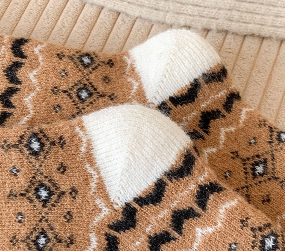 Nordic Fair Isle Cozy Socks