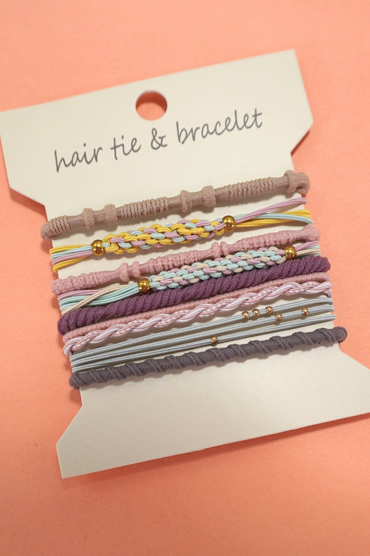 Boho Multi-Style Hair Tie Bracelet Set | 91H51035
