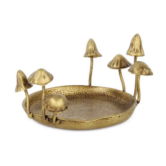 Qinrie Cast Iron Catchall Mushroom Tray
