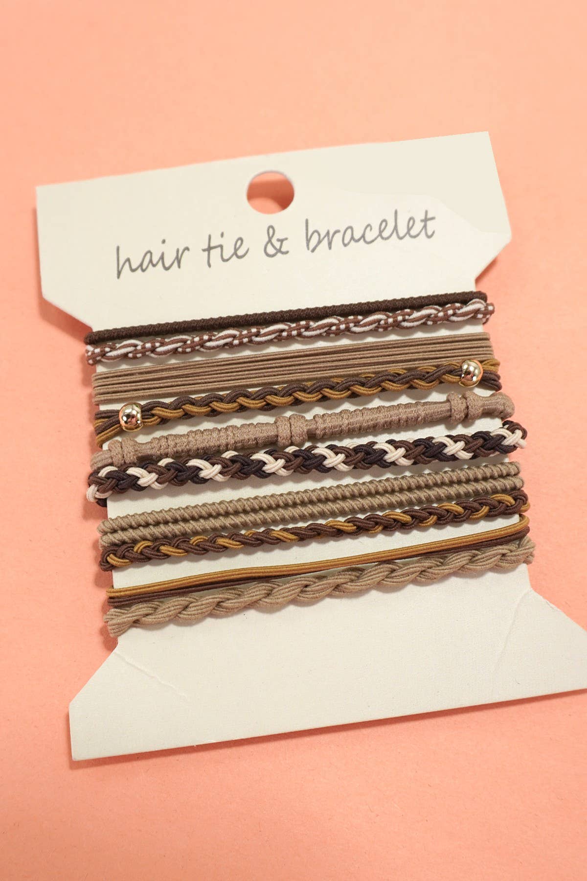 Boho Multi-Style Hair Tie Bracelet Set | 91H51035