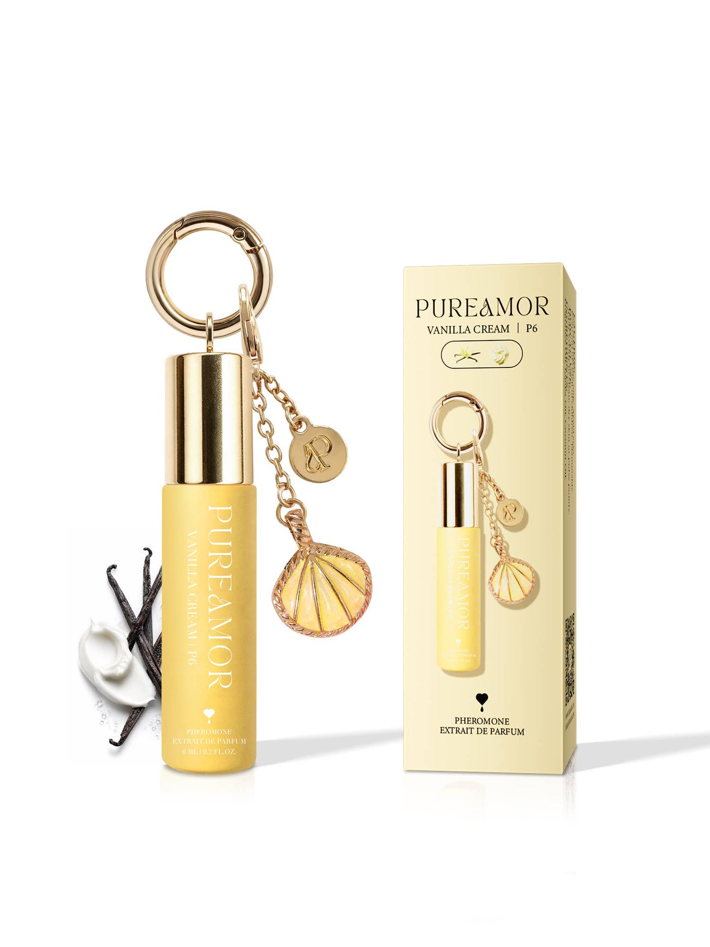 Vanilla Cream | Roll-on Pheromone Keychain Perfume - 6ml