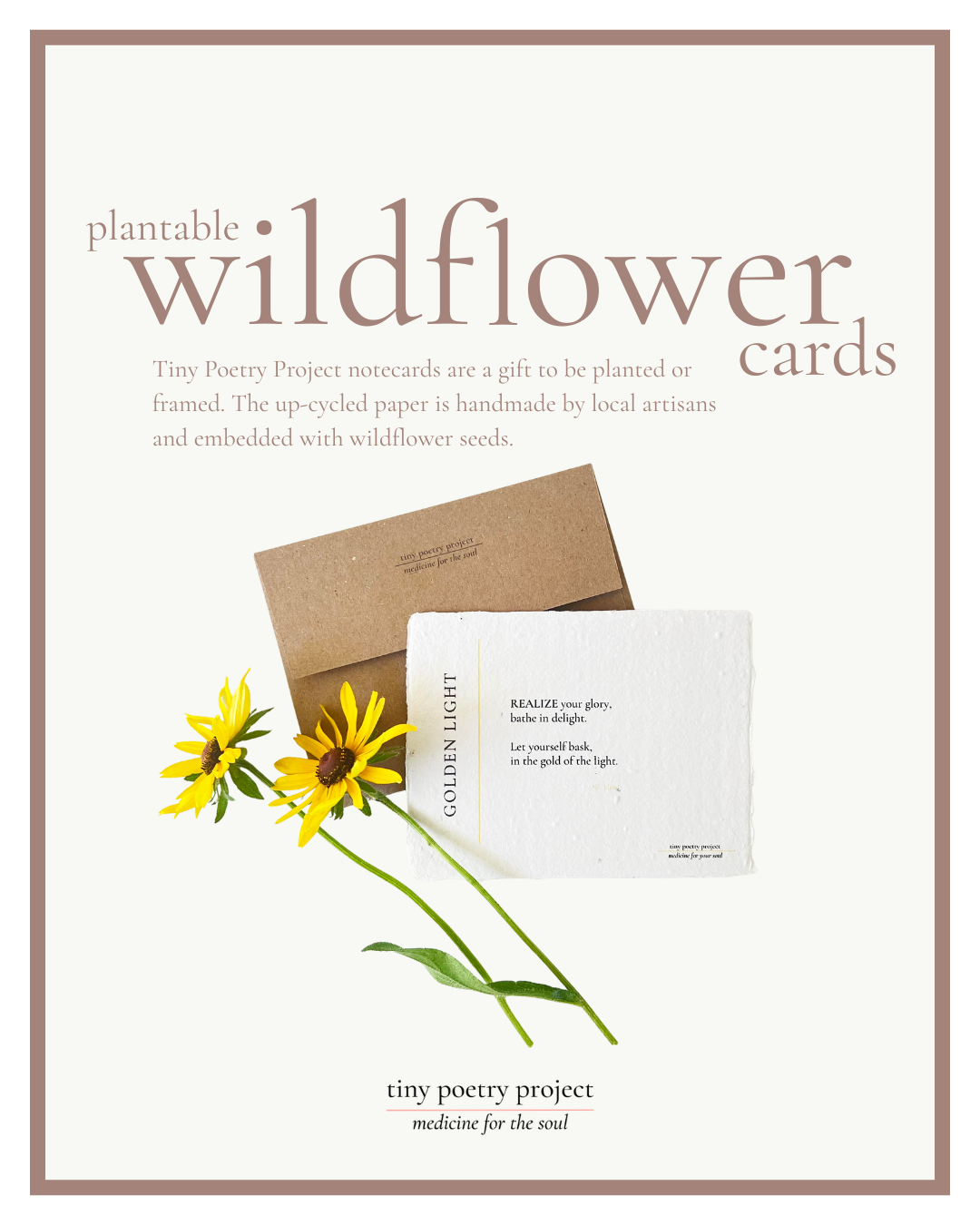 Birth of You: Plantable Wildflower Seeded Birthday Card