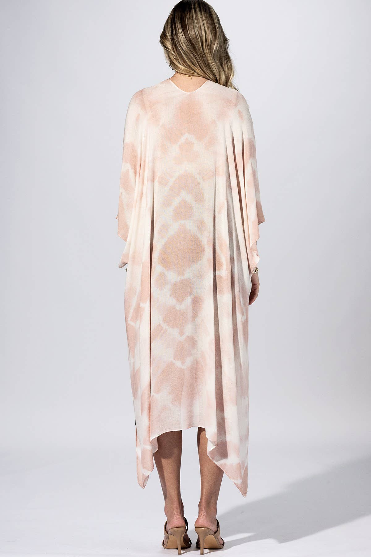 Blush Shibori Tie-Dye Kimono