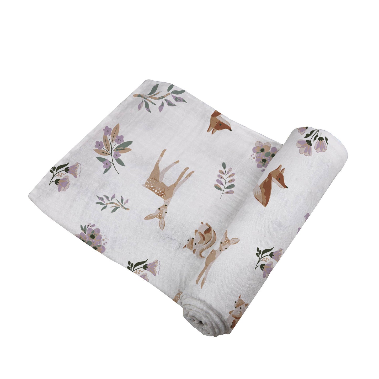 Sierra Fox and Deer Cotton Swaddle