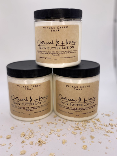 Body Butter Lotion Oatmeal & Honey