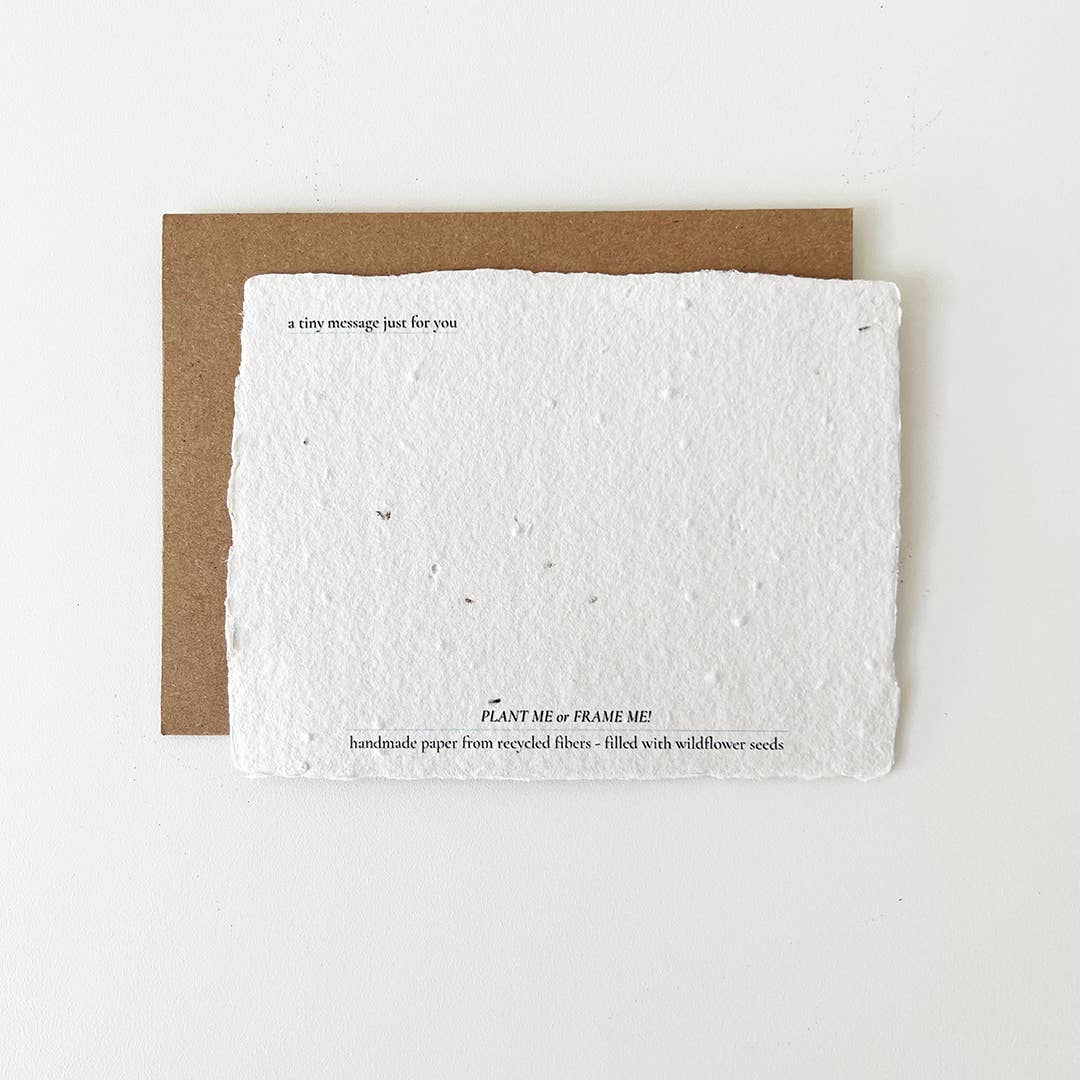 Birth of You: Plantable Wildflower Seeded Birthday Card