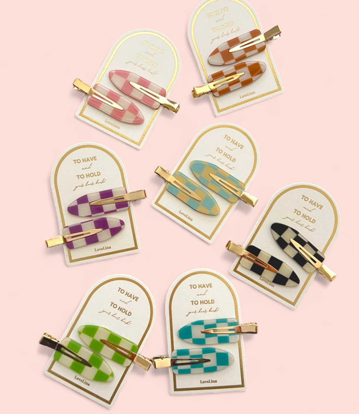 Crease Free Checkered Clips - DEBBIE CHECKERED