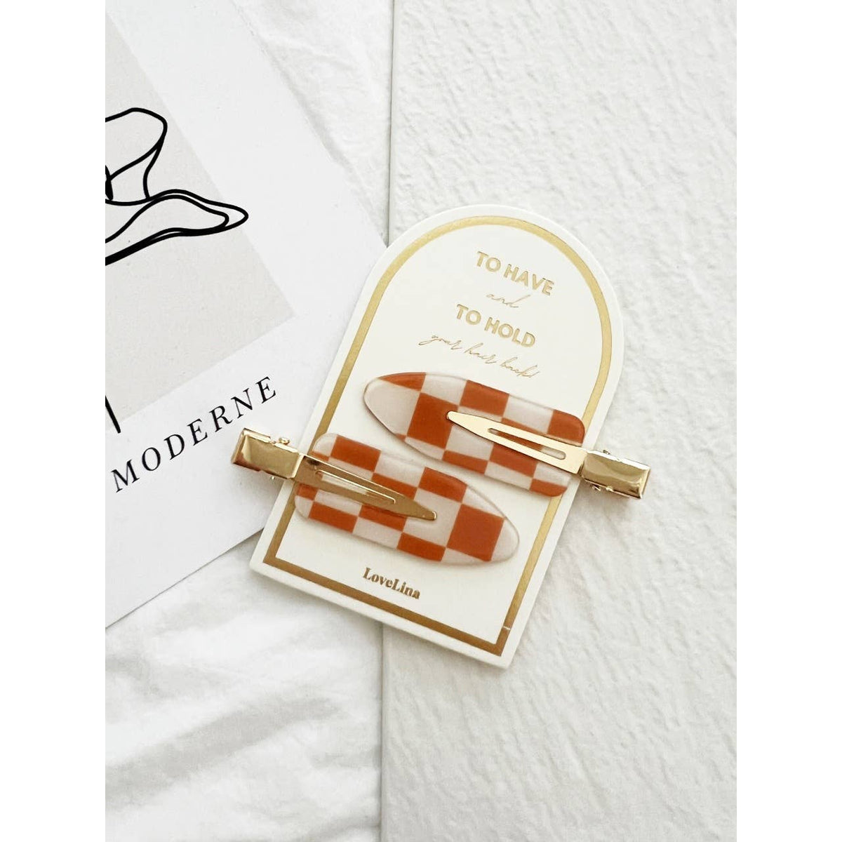 Crease Free Checkered Clips - DEBBIE Checkered