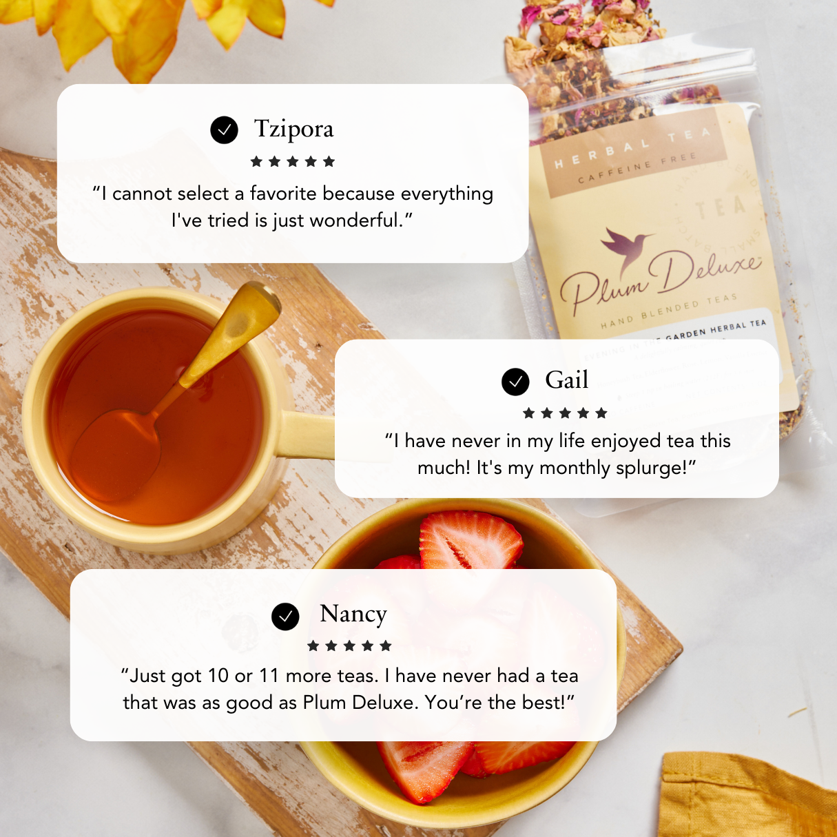 Tranquil Peach Herbal Tea - Peach Tranquility Loose Leaf