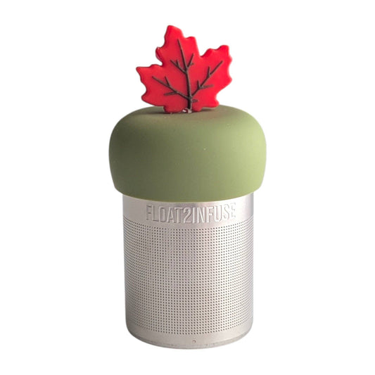 Red Maple Leaf | Floating Tea Infuser | Green Base | Red