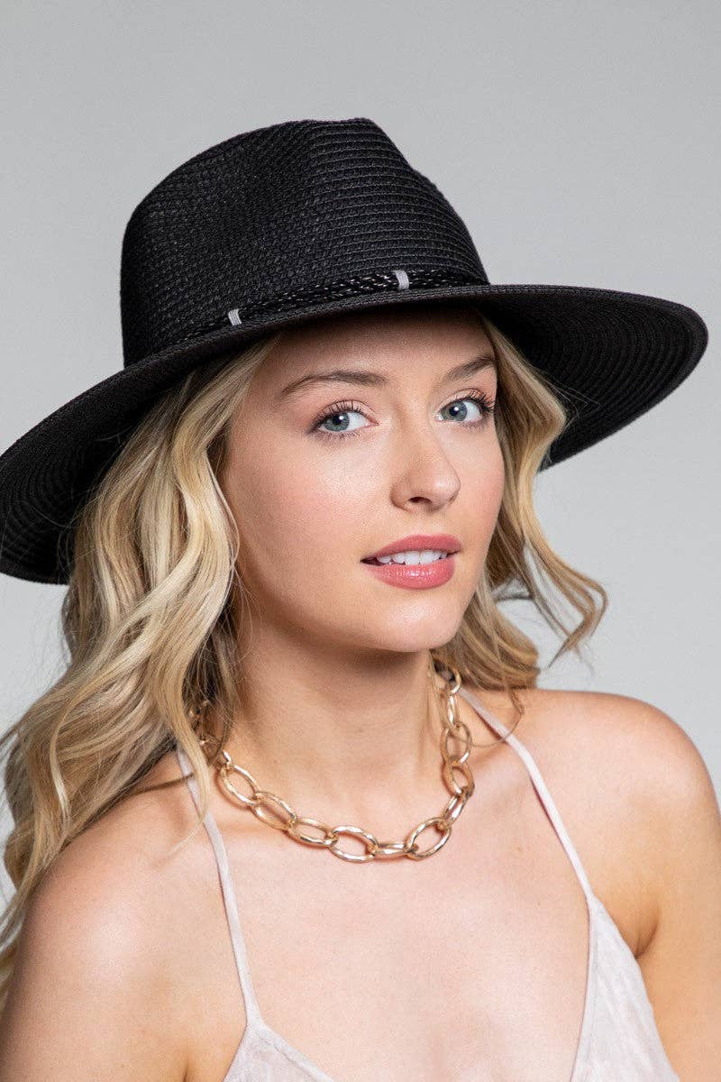 Braided Double Band Panama Hat
