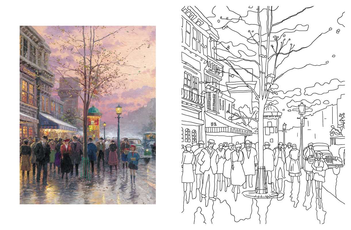 Posh Adult Coloring Book: Thomas Kinkade Designs for Inspiration & Relaxation by Thomas Kinkade