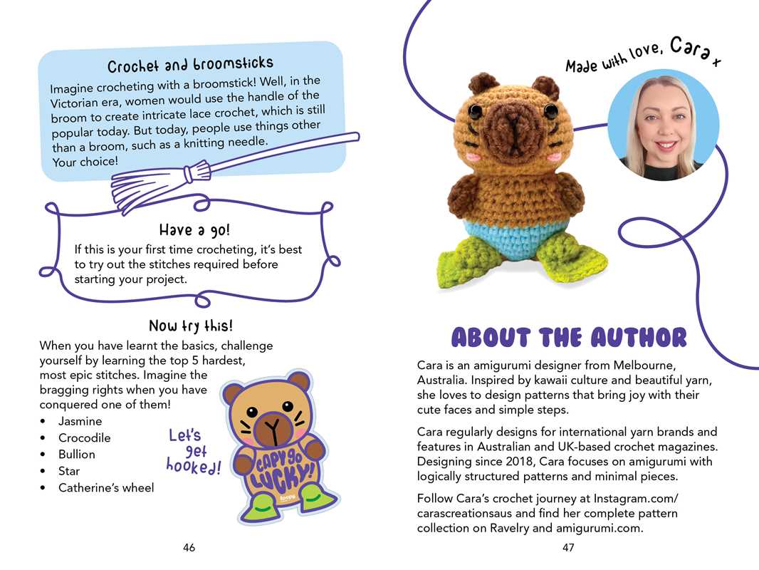 Happy Capy: Crochet Book & Kit by