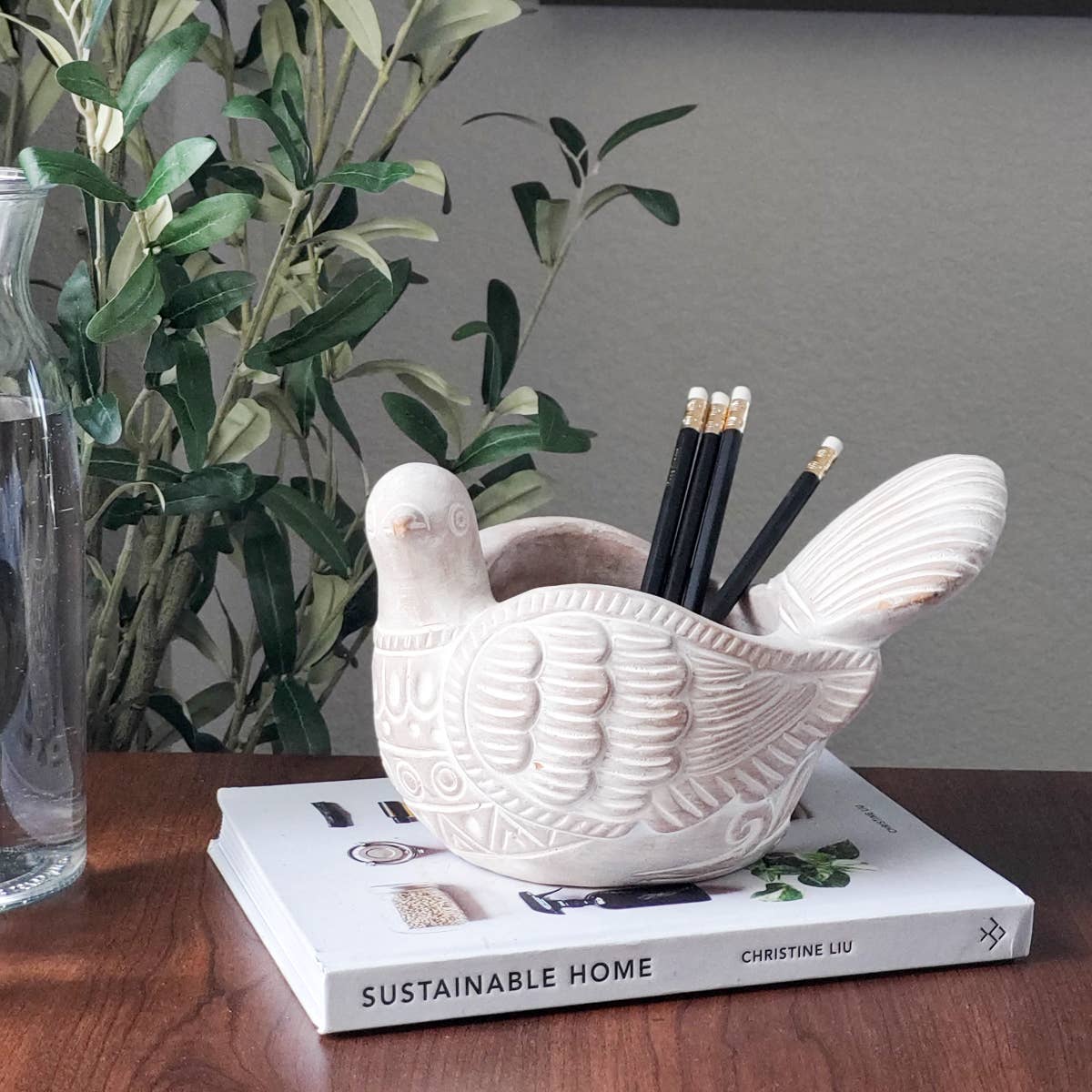 Handmade Planter Pot • Terracotta Pot - Turtle Dove