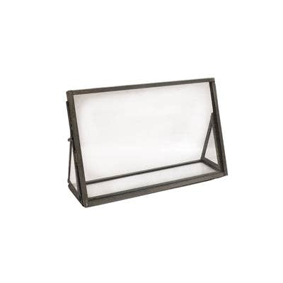 Horizontal Zinc Finish Standing Picture Frame 6"x4"