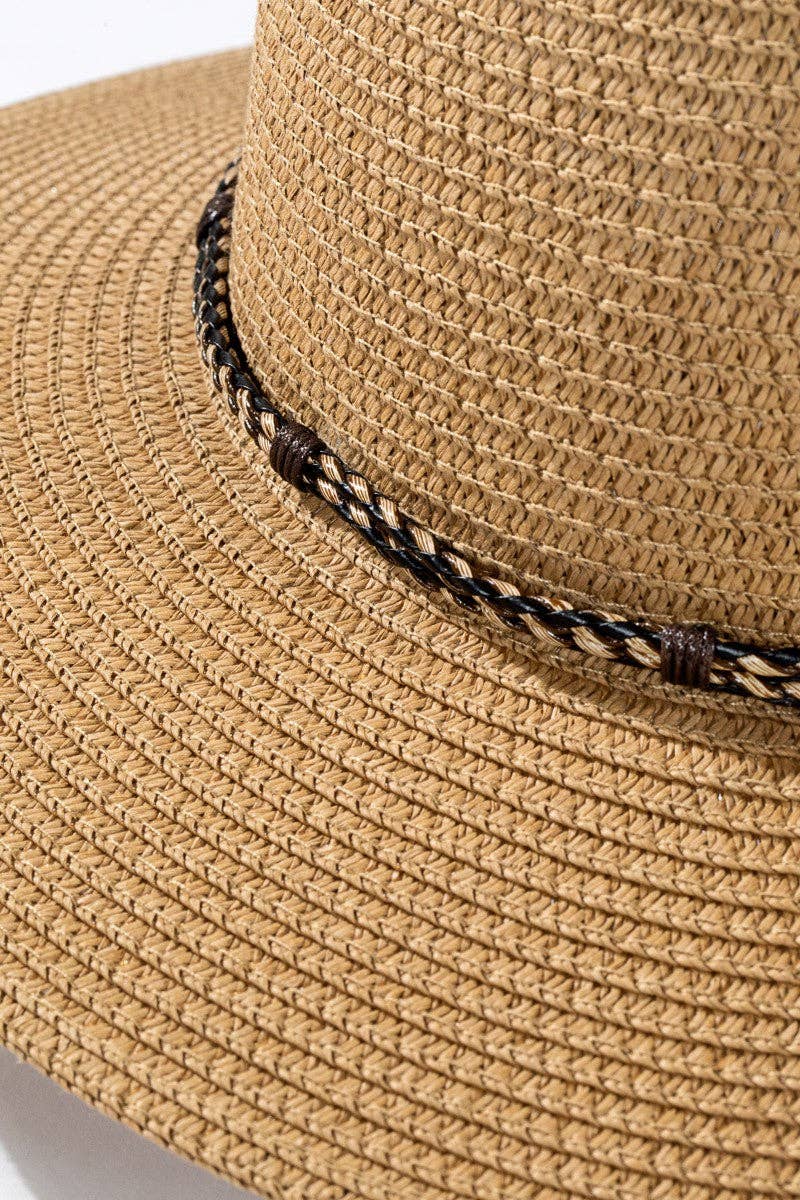Braided Double Band Panama Hat