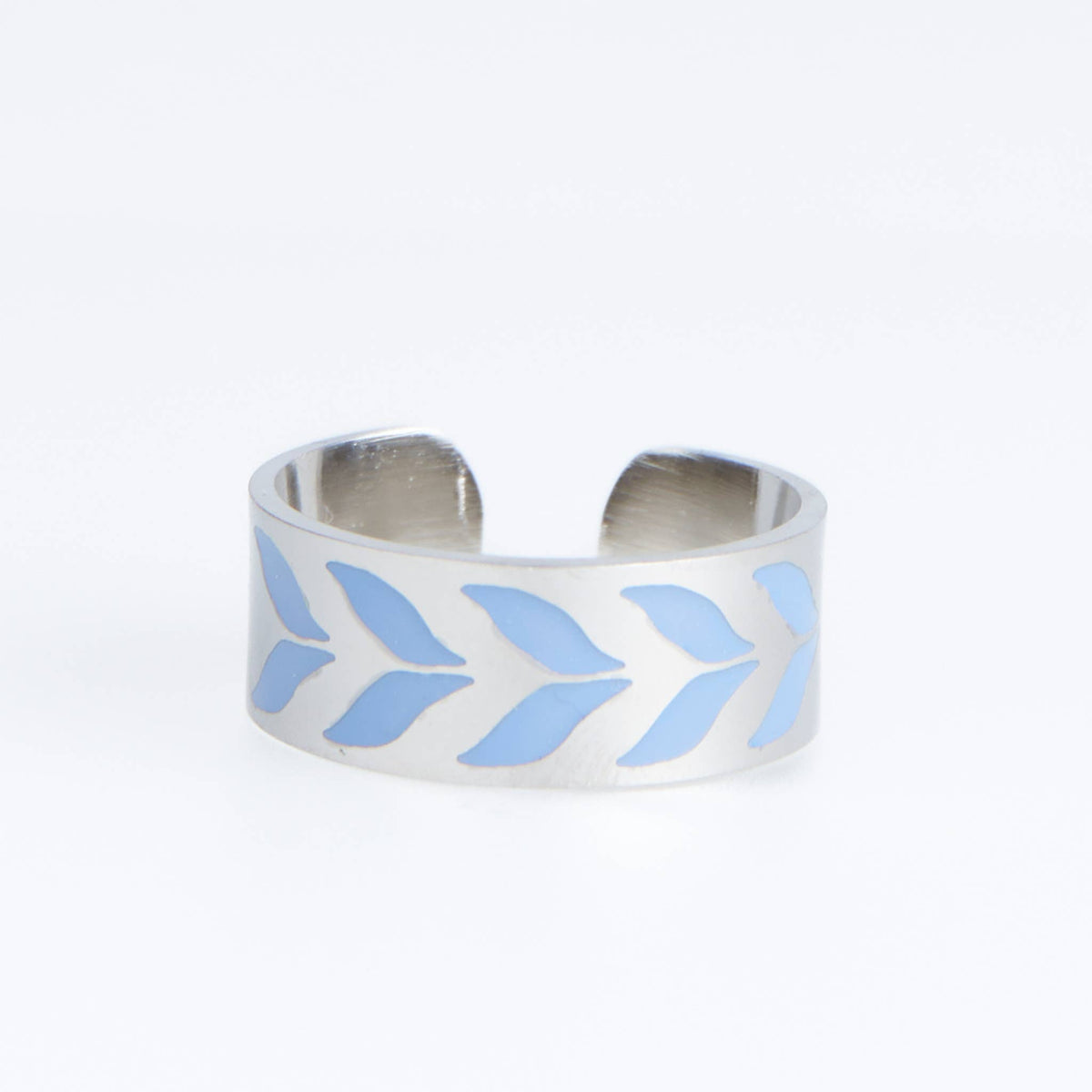 Hypoallergenic Stainless Steel Chevron Ring