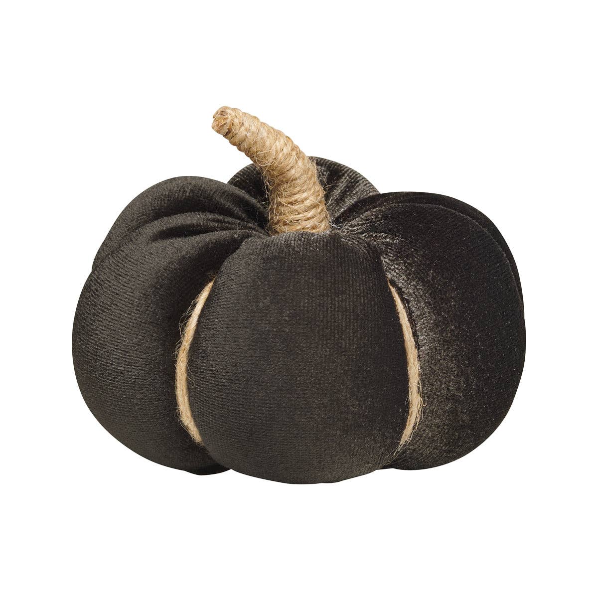 Sm. Black Velvet Fall Pumpkin