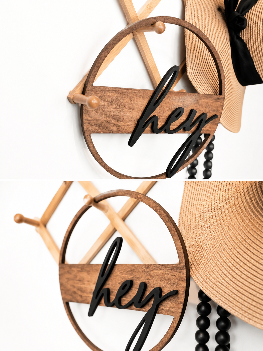 Hey or Welcome Door Hanger
