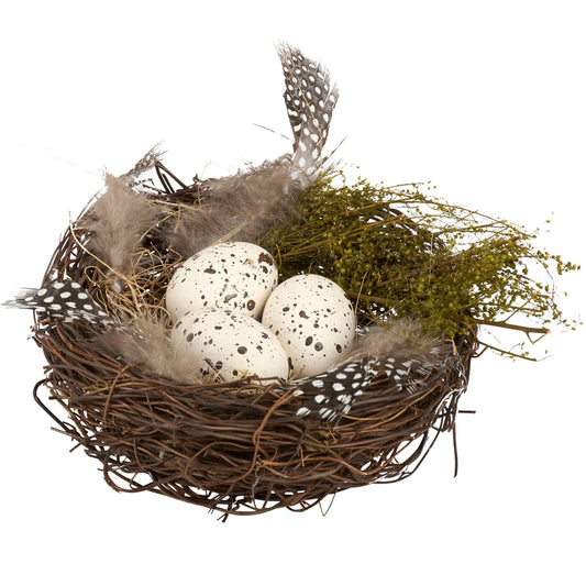 Bird Nest With Eggs Sitter
