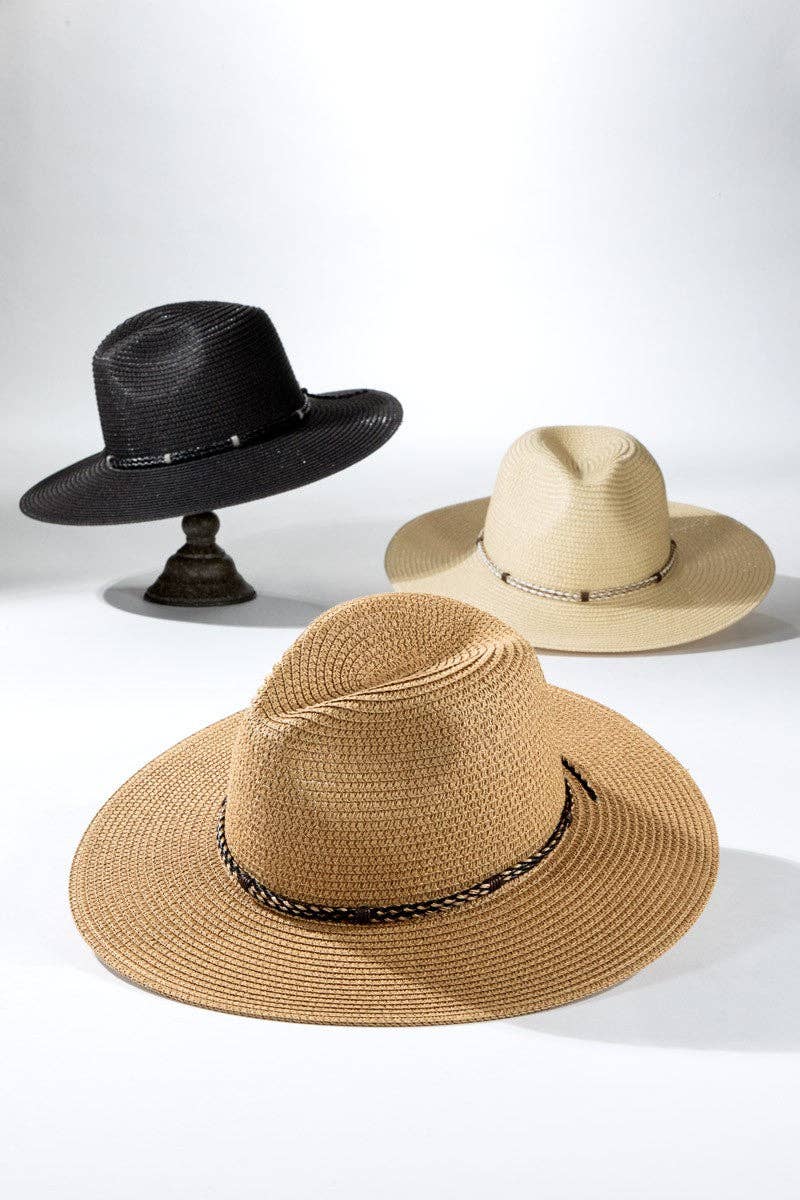 Braided Double Band Panama Hat