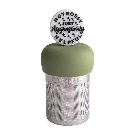 Not Bossy | Floating Tea Infuser | Green Base | White/Black